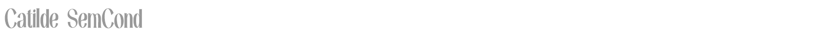 Catilde font preview